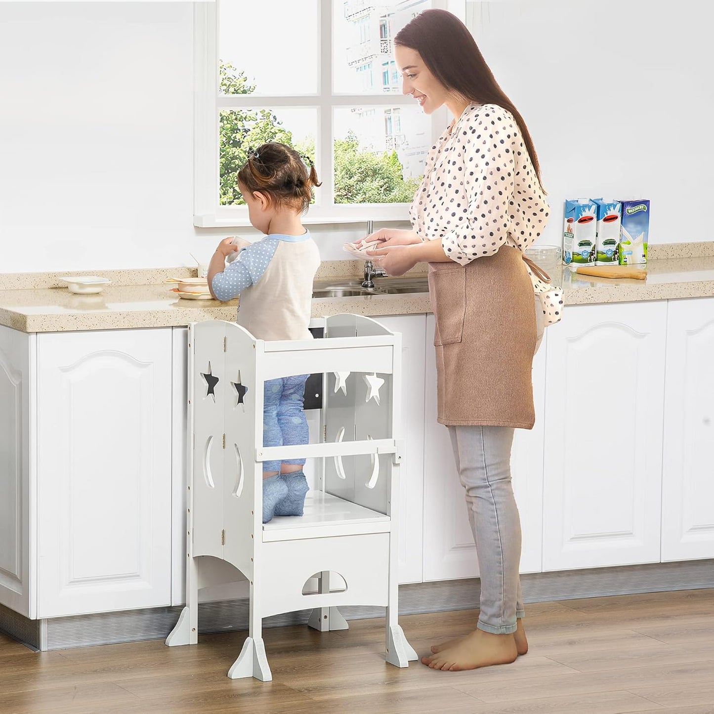 Taburete de Aprendizaje - Silla Torre Infantil - Estilo Montessori