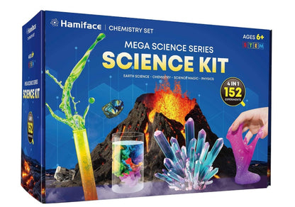 Mega Kit de Experimientos de Ciencias - 152 Experimentos 4 en 1 para Niños