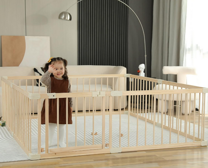 CORRAL MODULAR DE MADERA AJUSTABLE CALIDAD PREMIUM.
