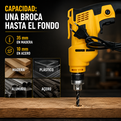 ⚡ KIT PROFESIONAL 2 EN 1 — TALADRO PERCUTOR + AMOLADORA ANGULAR 850W 220V
