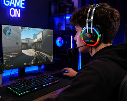 🎧 AURICULAR GAMER AE-305 RGB USB – SONIDO INMERSIVO Y ESTILO GAMER