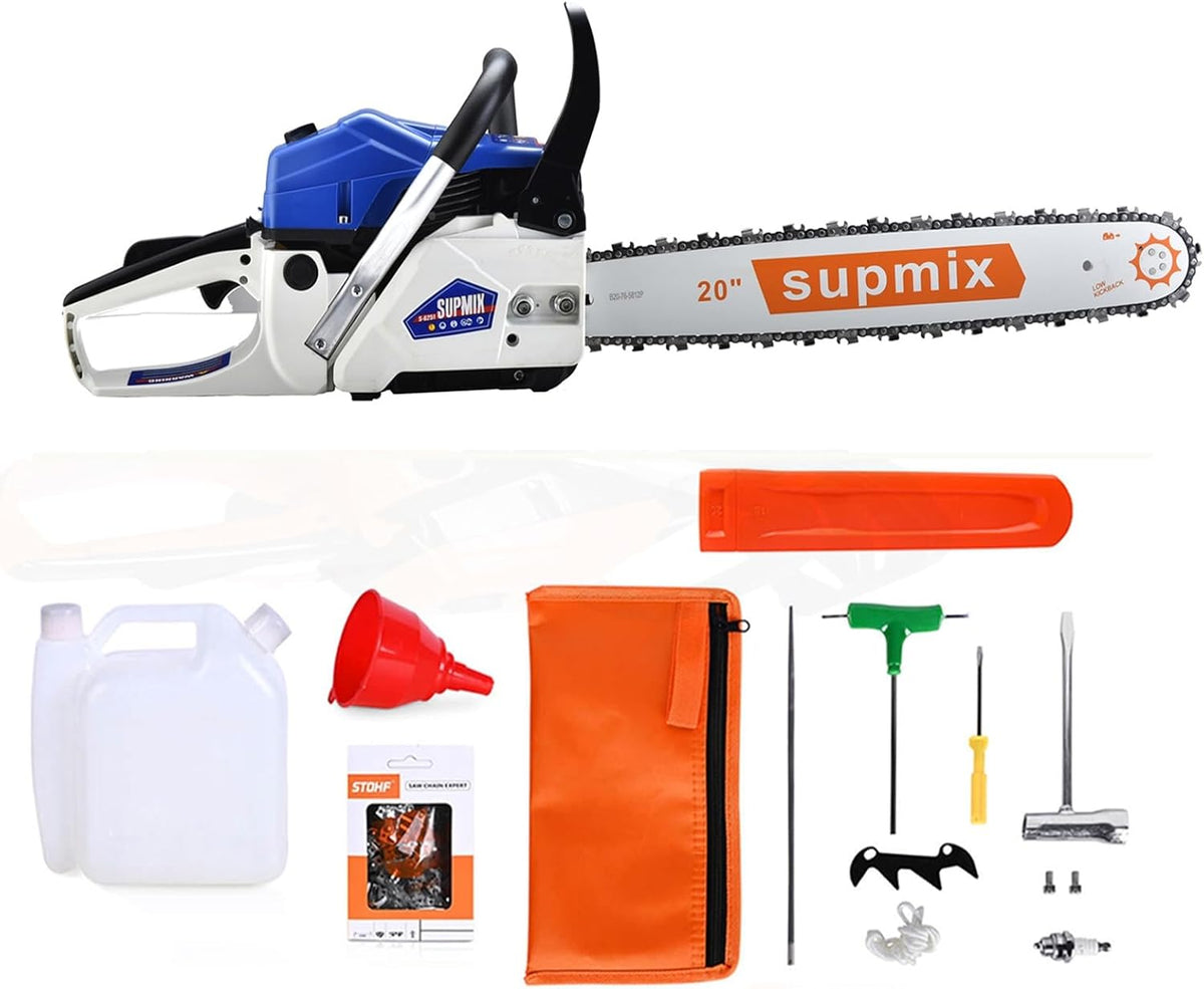 MOTOSIERRA SUPMIX TOOLS 62 cc — 20" | IMPORTADO DE USA | CALIDAD PREMIUM | RENDIMIENTO PROFESIONAL⚙️🔥
