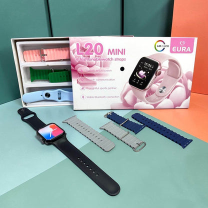 Smartwatch L20 Mini (EURA) 6 Mallas – Tecnología compacta, estilo inteligente