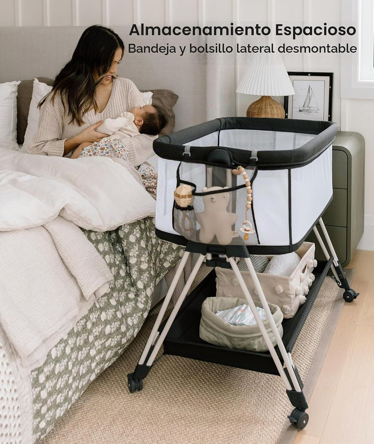 🌙 CUNA MOISÉS FODOSS 3 EN 1 — ¡DORMÍ JUNTO A TU BEBÉ CON SEGURIDAD! 👶