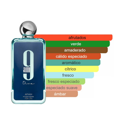 AFNAN 9PM DIVE Eau de Parfum – Frescura que impacta