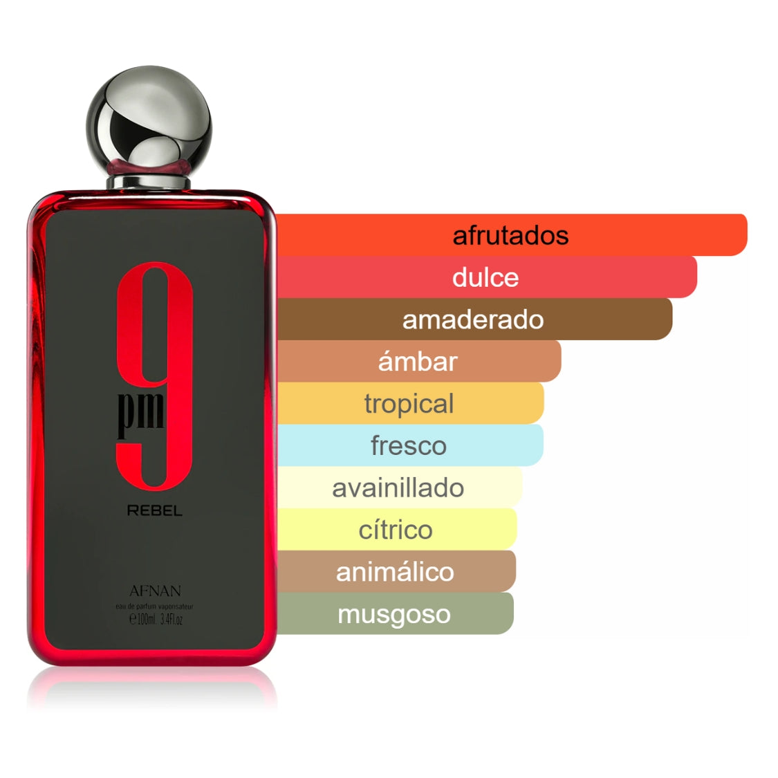 AFNAN 9PM REBEL Eau de Parfum 100 ml – Atrevimiento que se hace notar