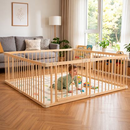 CORRAL MODULAR DE MADERA AJUSTABLE CALIDAD PREMIUM.