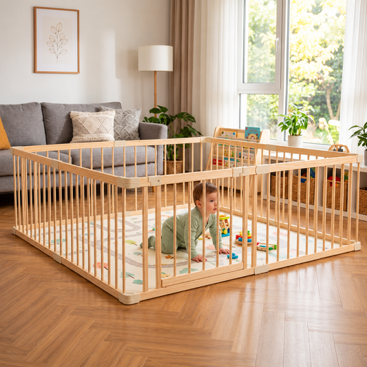 CORRAL MODULAR DE MADERA AJUSTABLE CALIDAD PREMIUM.
