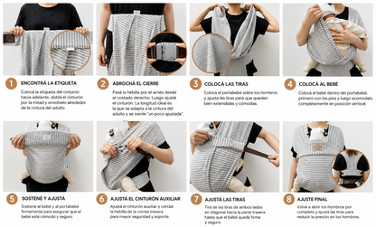Canguro Ergonómico Portabebés - Ajustable VRBabies