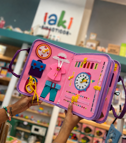 Libro Sensorial Montessori - Desarrolla la Motricidad Fina - Juguete Educativo