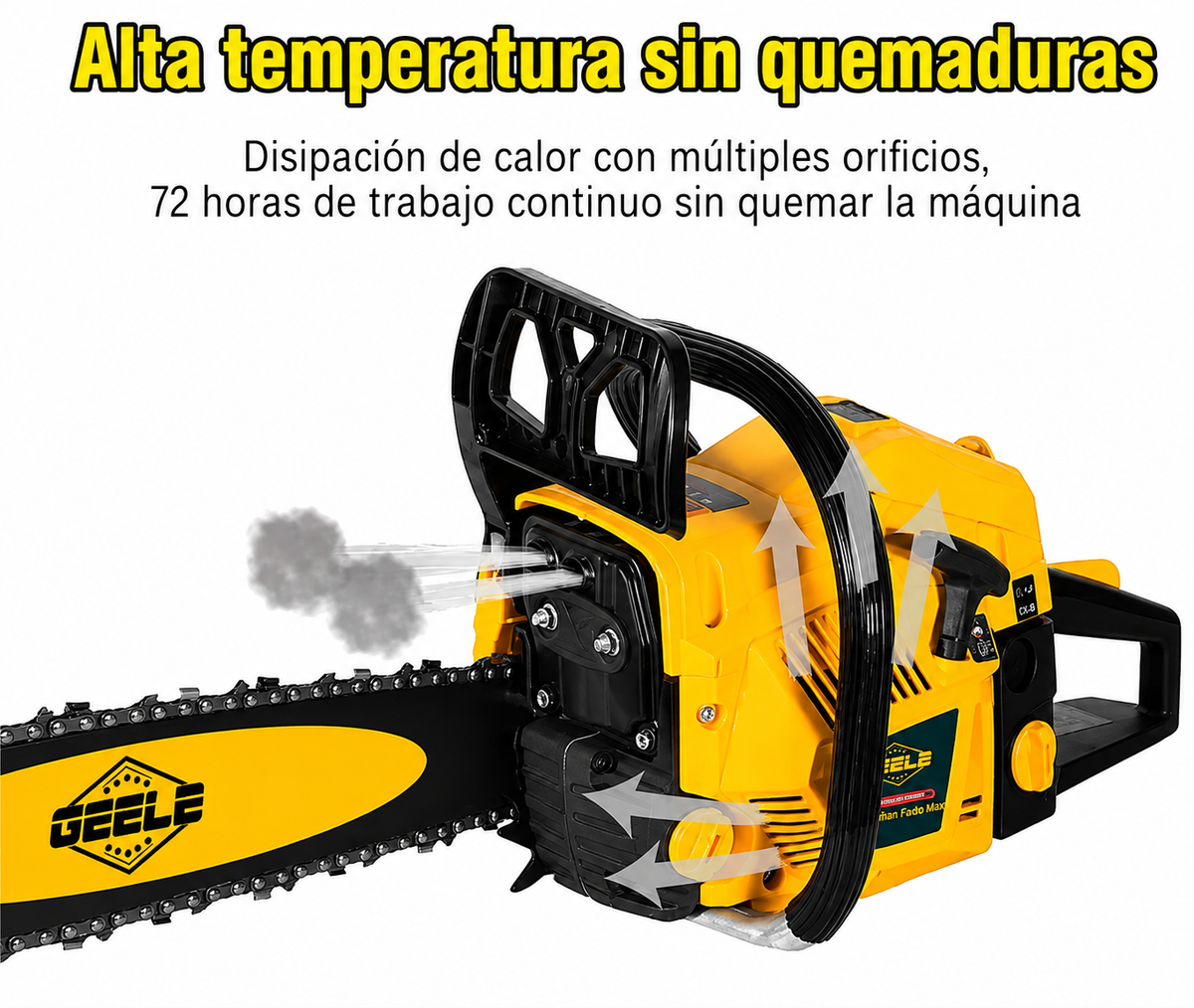 Motosierra Profesional GEELE G6-18 45.6cc 18 Pulgadas