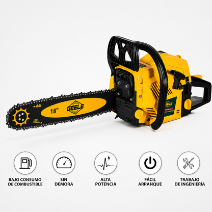 Motosierra Profesional GEELE G6-18 45.6cc 18 Pulgadas