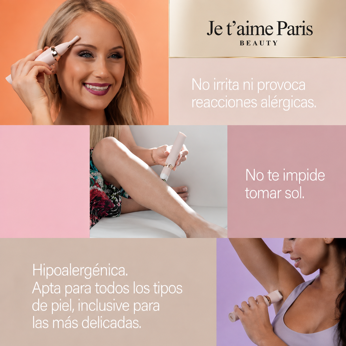 Depiladora Facial y Corporal Je T'Aime Paris | Swiss Nature Labs