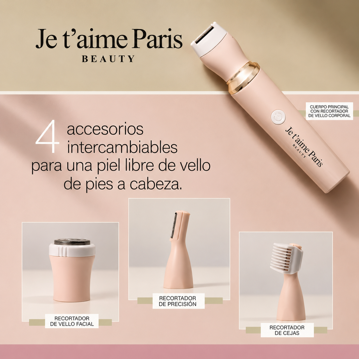 Depiladora Facial y Corporal Je T'Aime Paris | Swiss Nature Labs