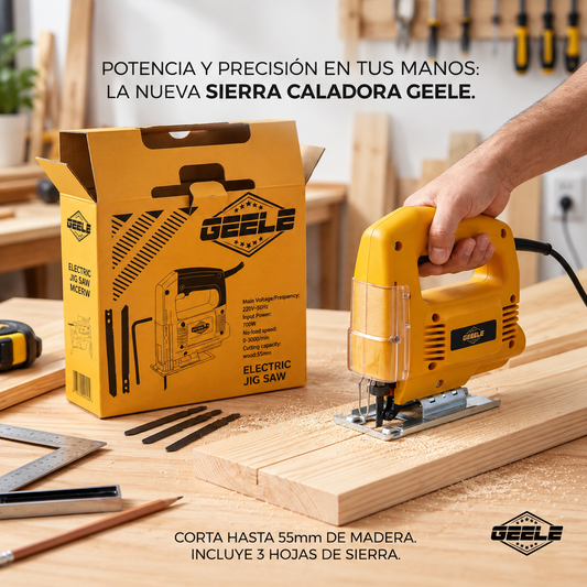 SIERRA CALADORA PROFESIONAL GEELE G5-220 700W - CORTES PRECISOS