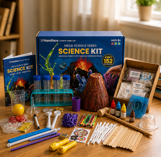 Mega Kit de Experimientos de Ciencias - 152 Experimentos 4 en 1 para Niños
