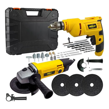 ⚡ KIT PROFESIONAL 2 EN 1 — TALADRO PERCUTOR + AMOLADORA ANGULAR 850W 220V