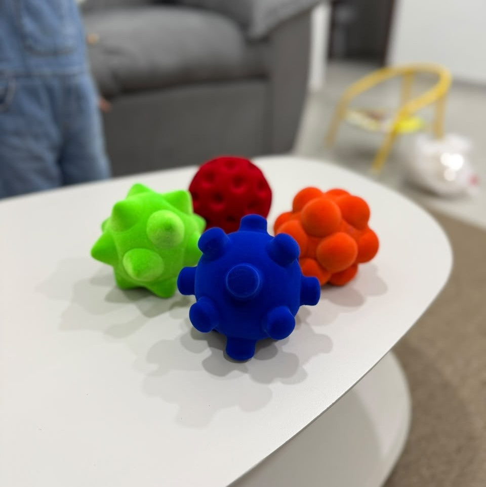 🎨 PELOTAS SENSORIALES LAKESHORE - SET DE 4 UNIDADES 🎨