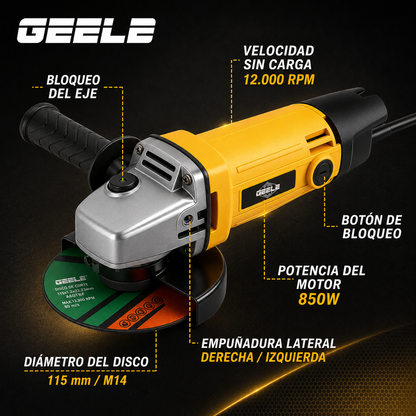 ⚡ KIT PROFESIONAL 2 EN 1 — TALADRO PERCUTOR + AMOLADORA ANGULAR 850W 220V