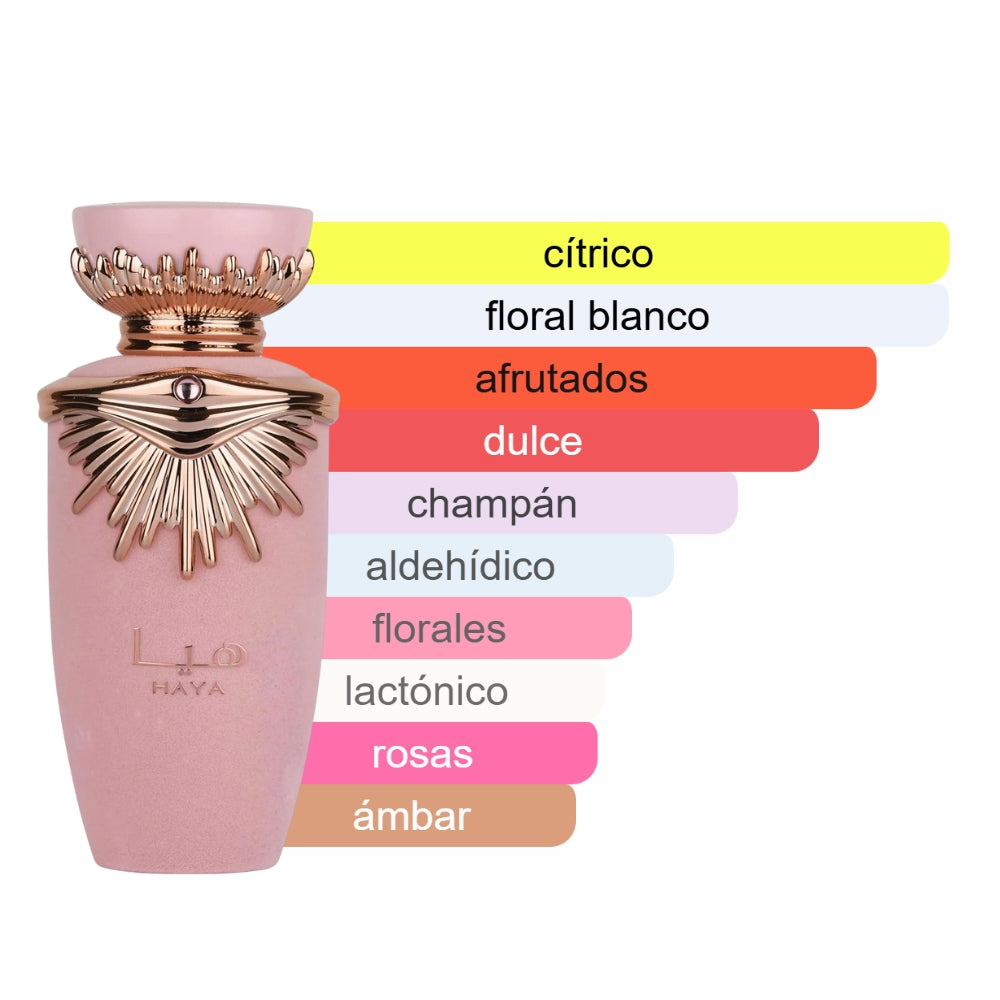 PERFUME ÁRABE HAYA ROSA 100ML