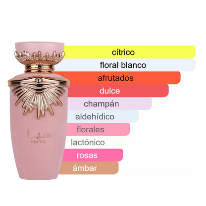 PERFUME ÁRABE HAYA ROSA 100ML