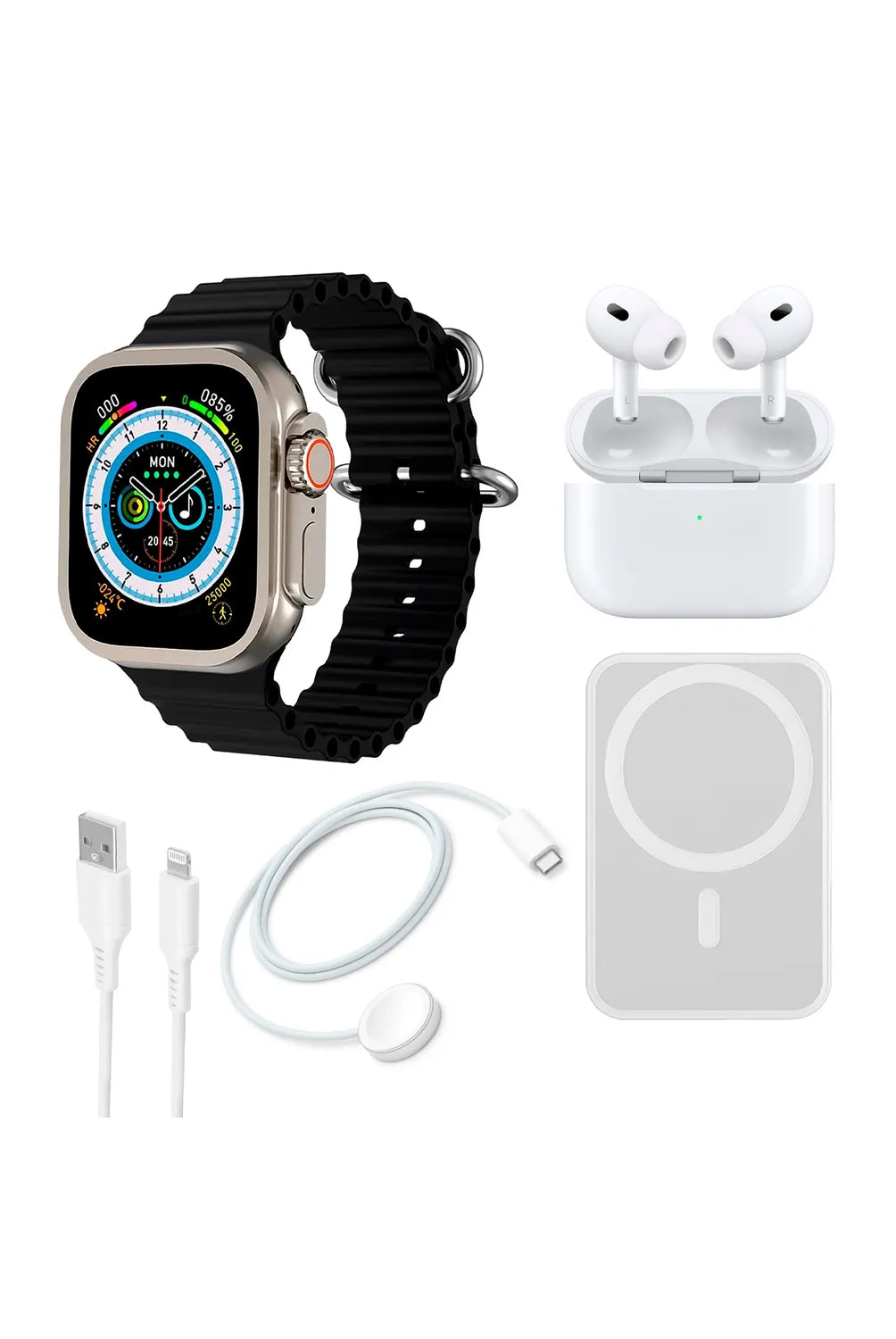 X8 Unique Combination – Kit Completo Smartwatch + Auriculares + Accesorios
